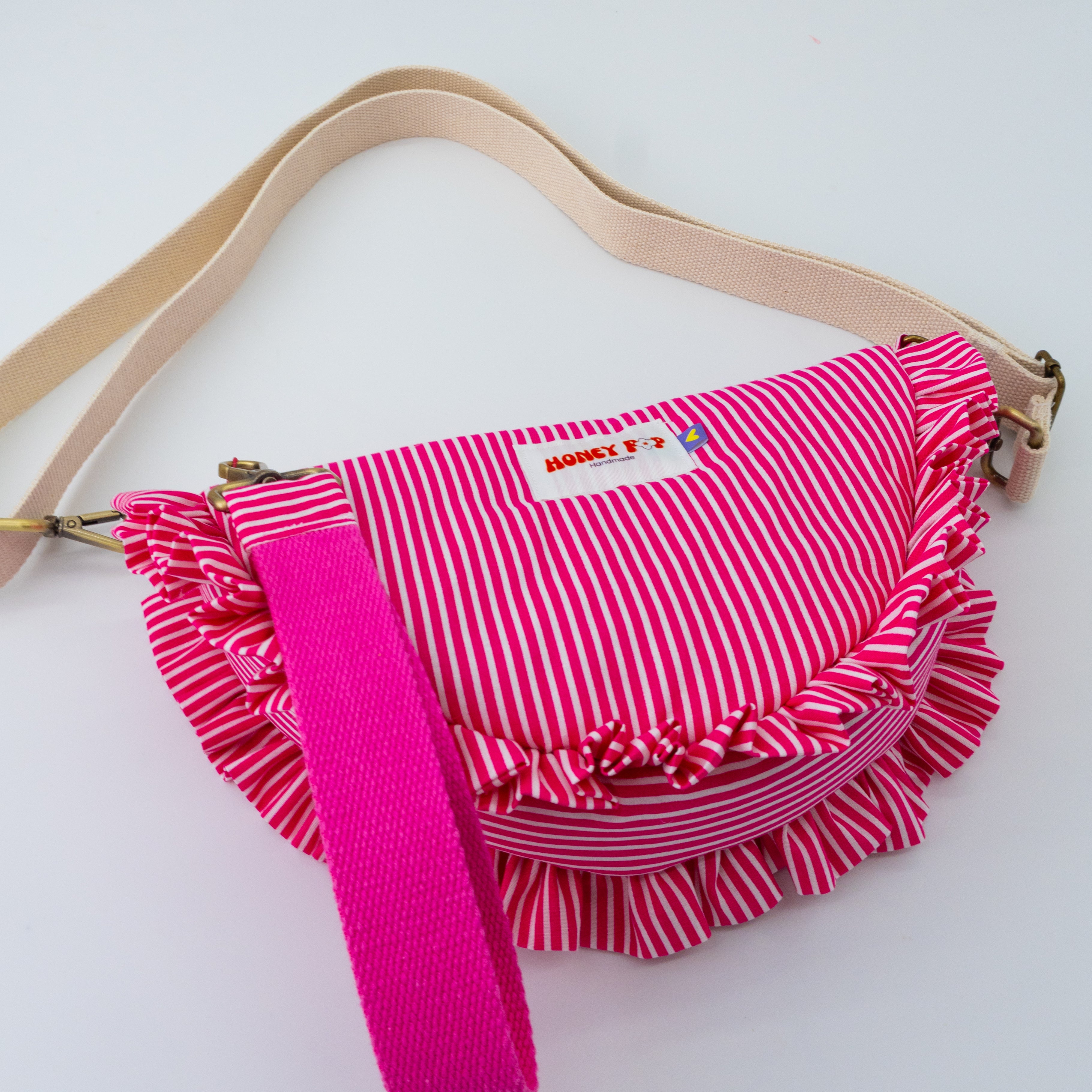 Mala Pipinha Riscas Rosa
